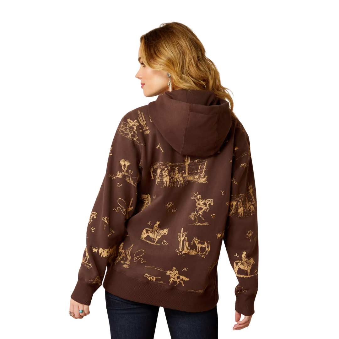 Ariat Women's Ranchin Print Hoodie