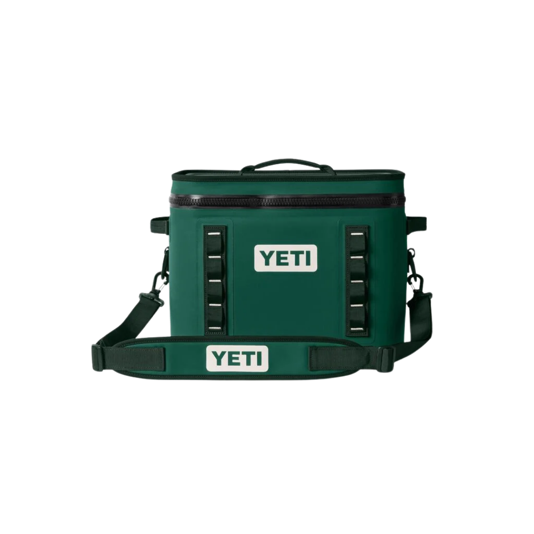 Yeti Flip 18 Soft Cooler Black Forest Green Hopper