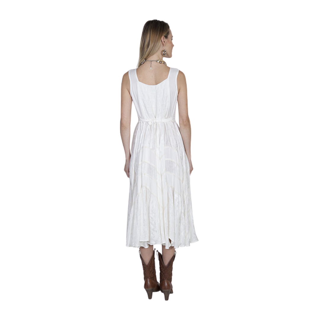 Scully Leathers Women's Sleeveless Ivory Dress