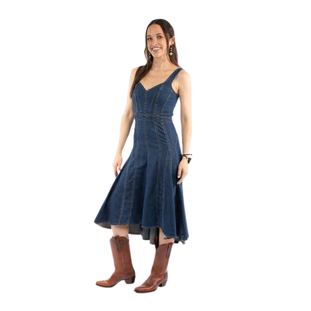 Scully Leather Women's Blue Long Dress