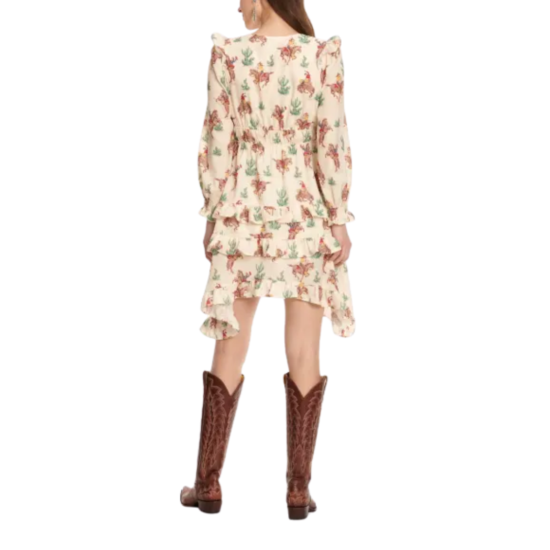 Fashion Express Women's Vintage Desert Cream Shirt Dress