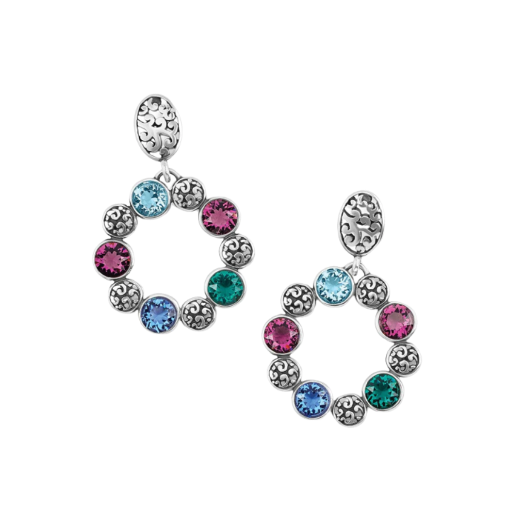 Brighton Women's Elora Gems Circle Post Earrings