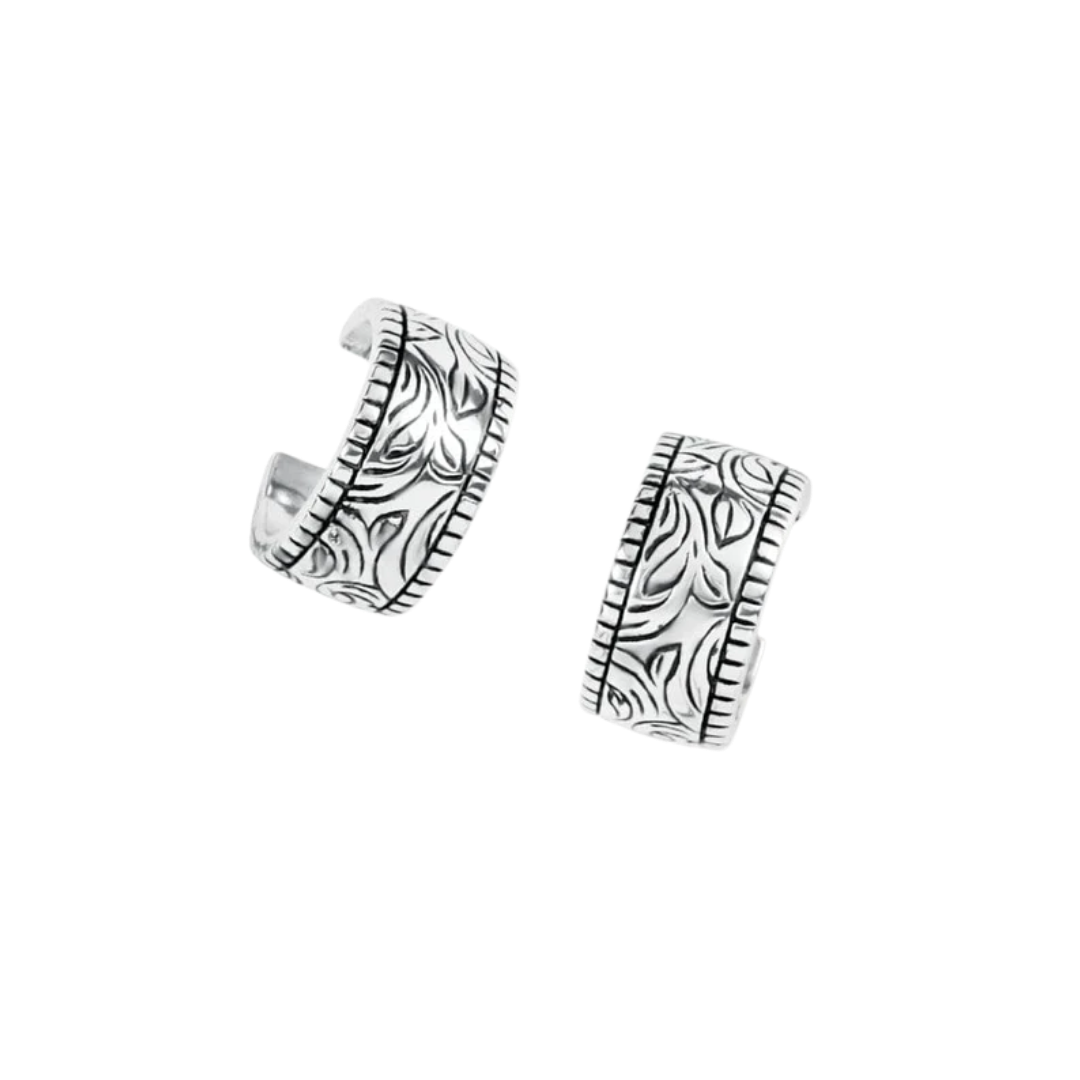 Brighton Women's Romanza Small Hoop Grey Earrings