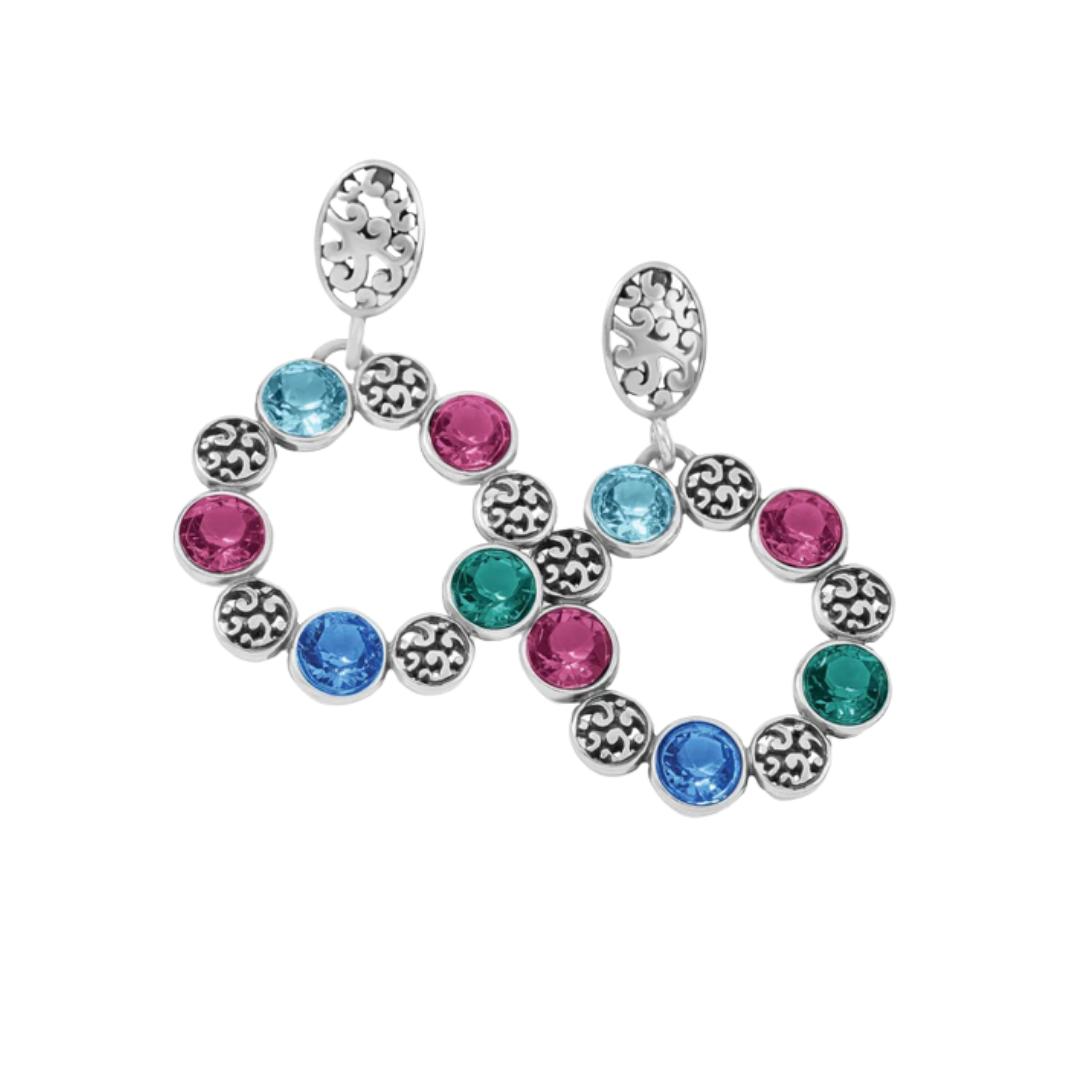 Brighton Women's Elora Gems Circle Post Earrings