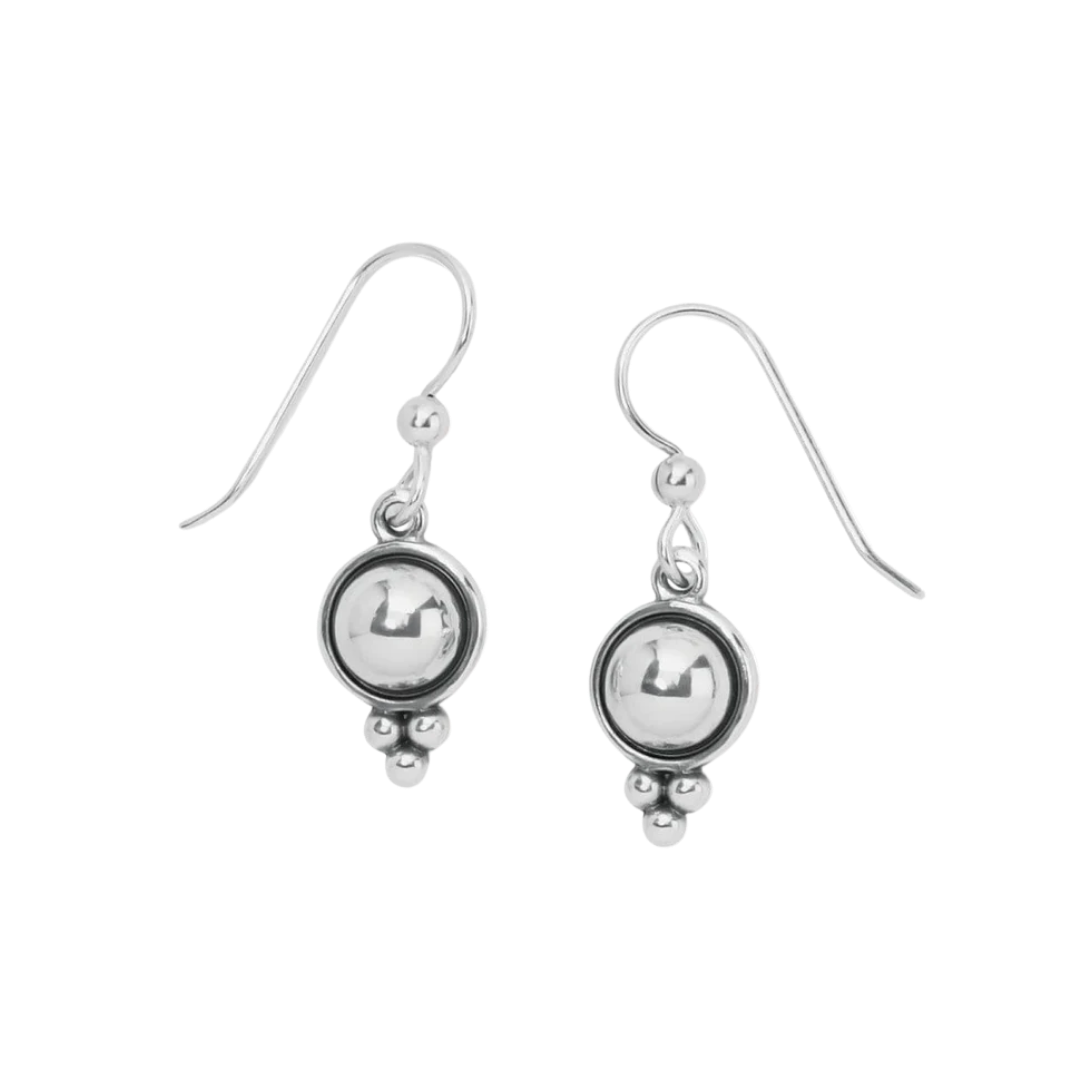 Brighton Women's Pretty Tough Stud French Grey Earrings