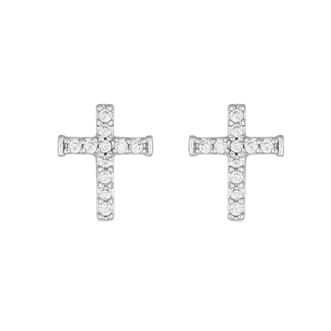 Montana Silversmiths Women's Quiet Faith Tiny Crystal Grey Earrings