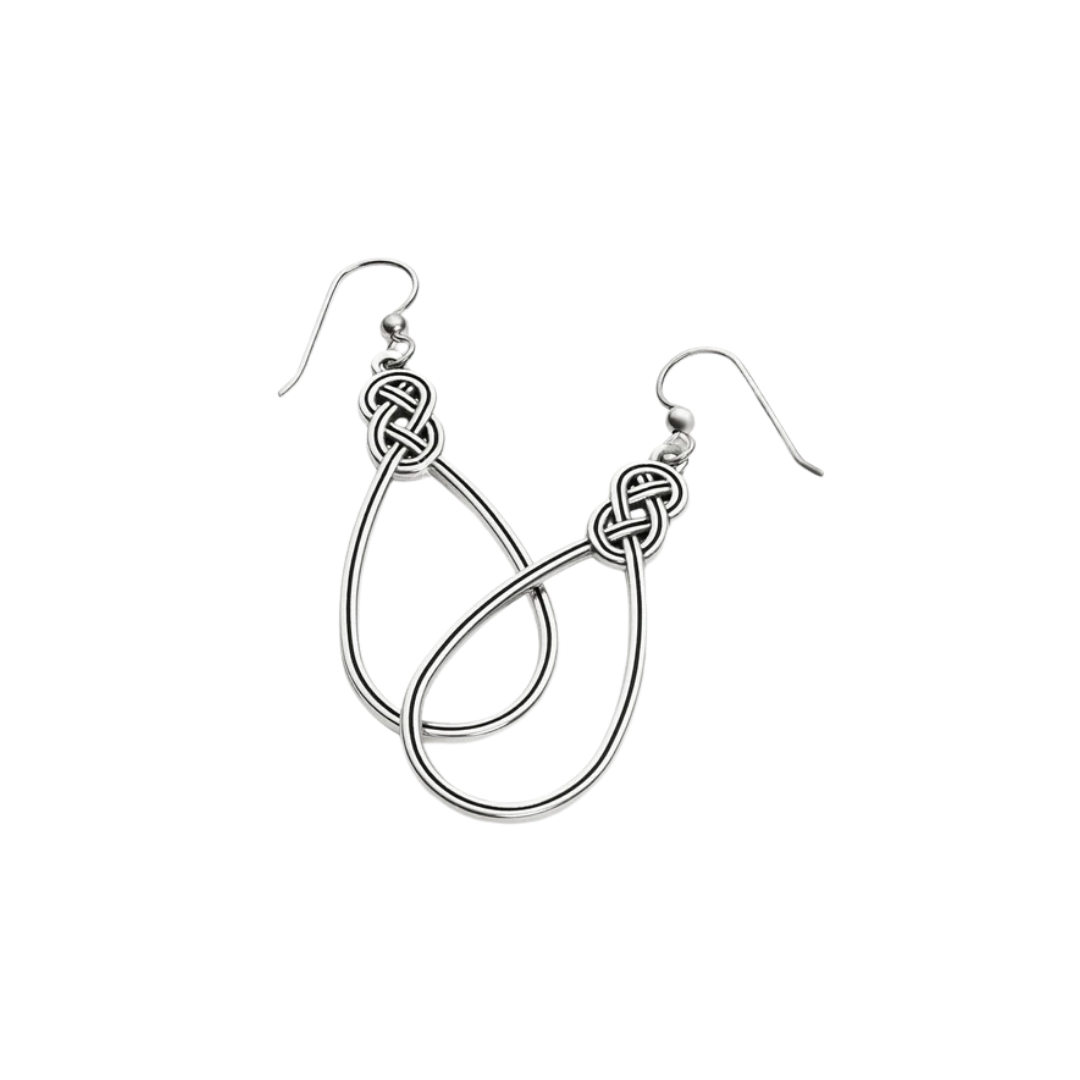 Brighton Women's Interlok French Wire Grey Earrings