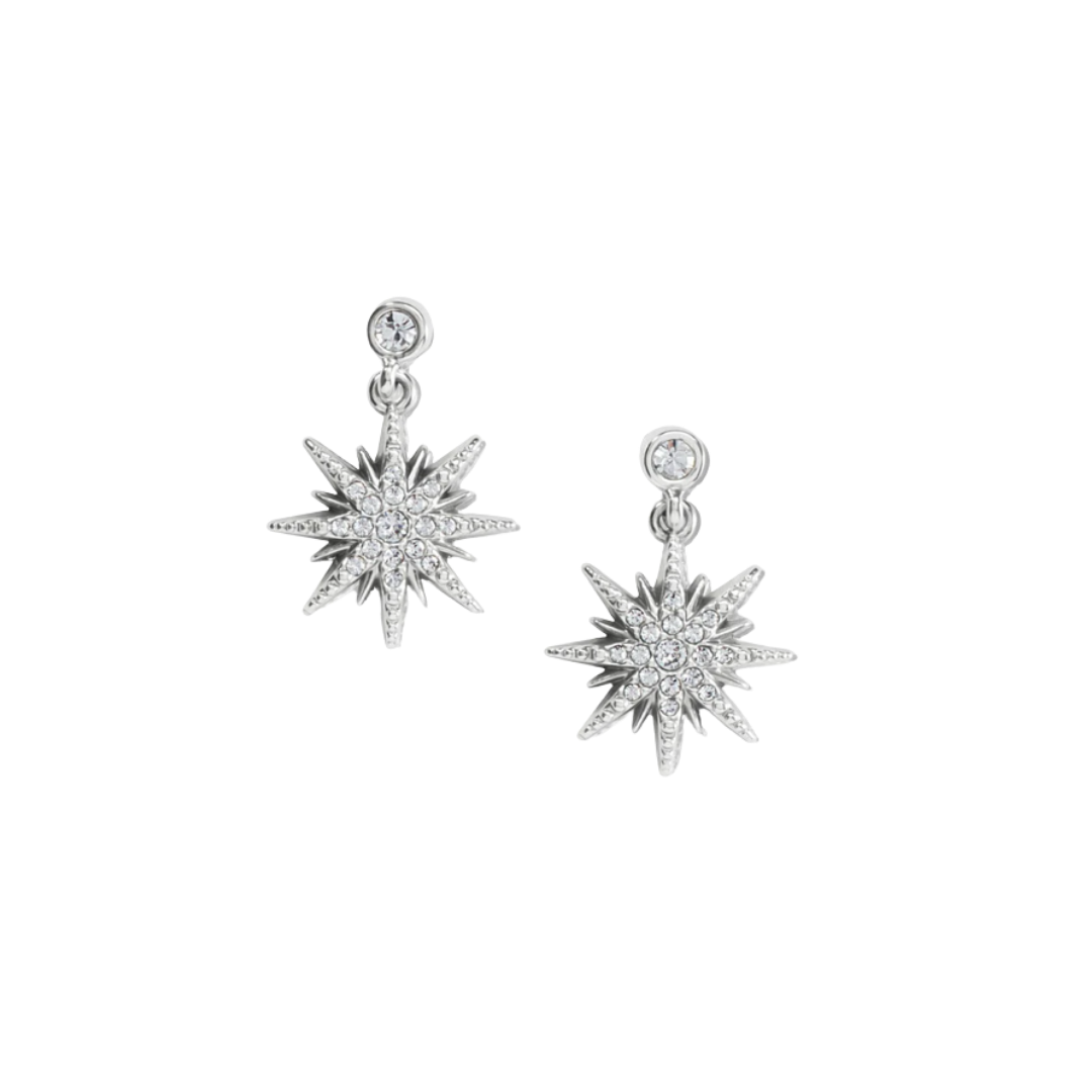 Brighton Women's Radiant Star Post Grey Earrings