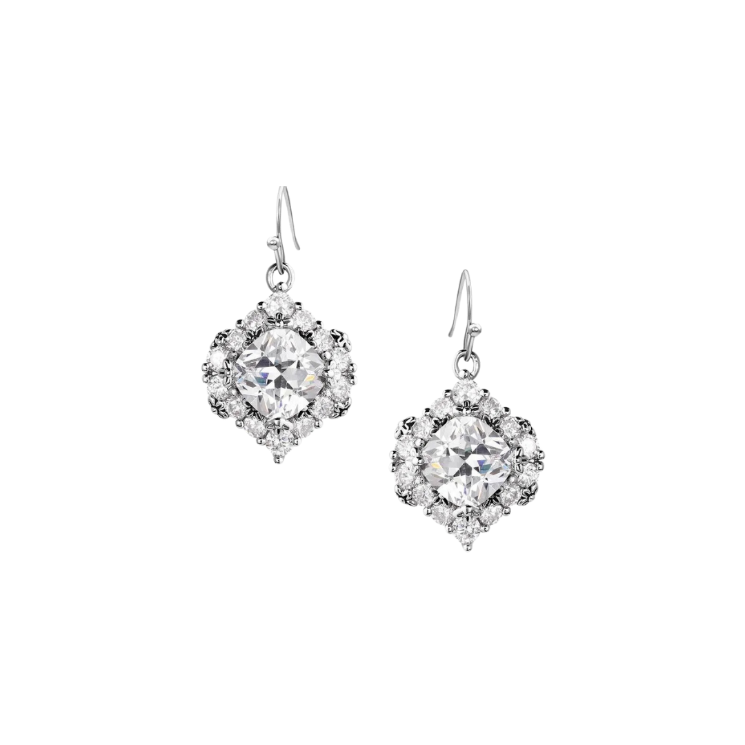 Montana Silversmiths Women's Refined Light Crystal Earrings