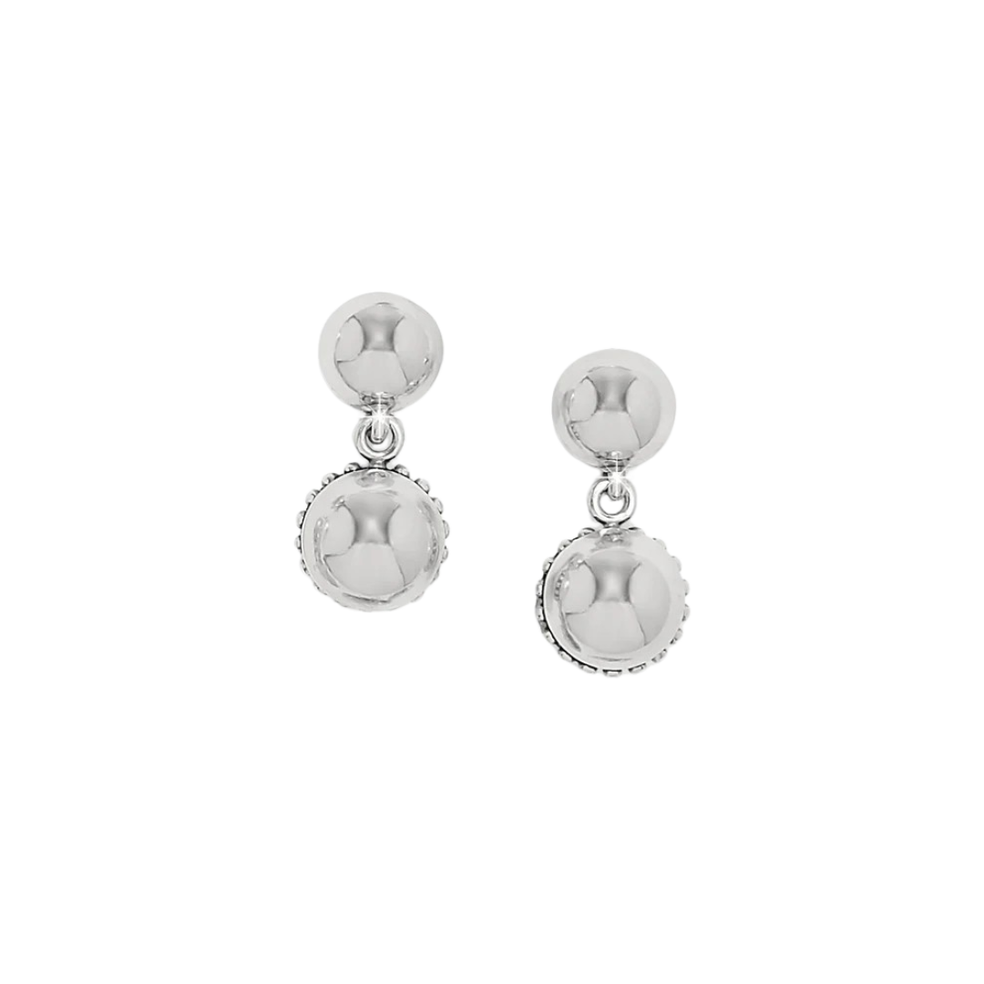 Brighton Women's Pretty Tough Bold Stud Grey Earrings