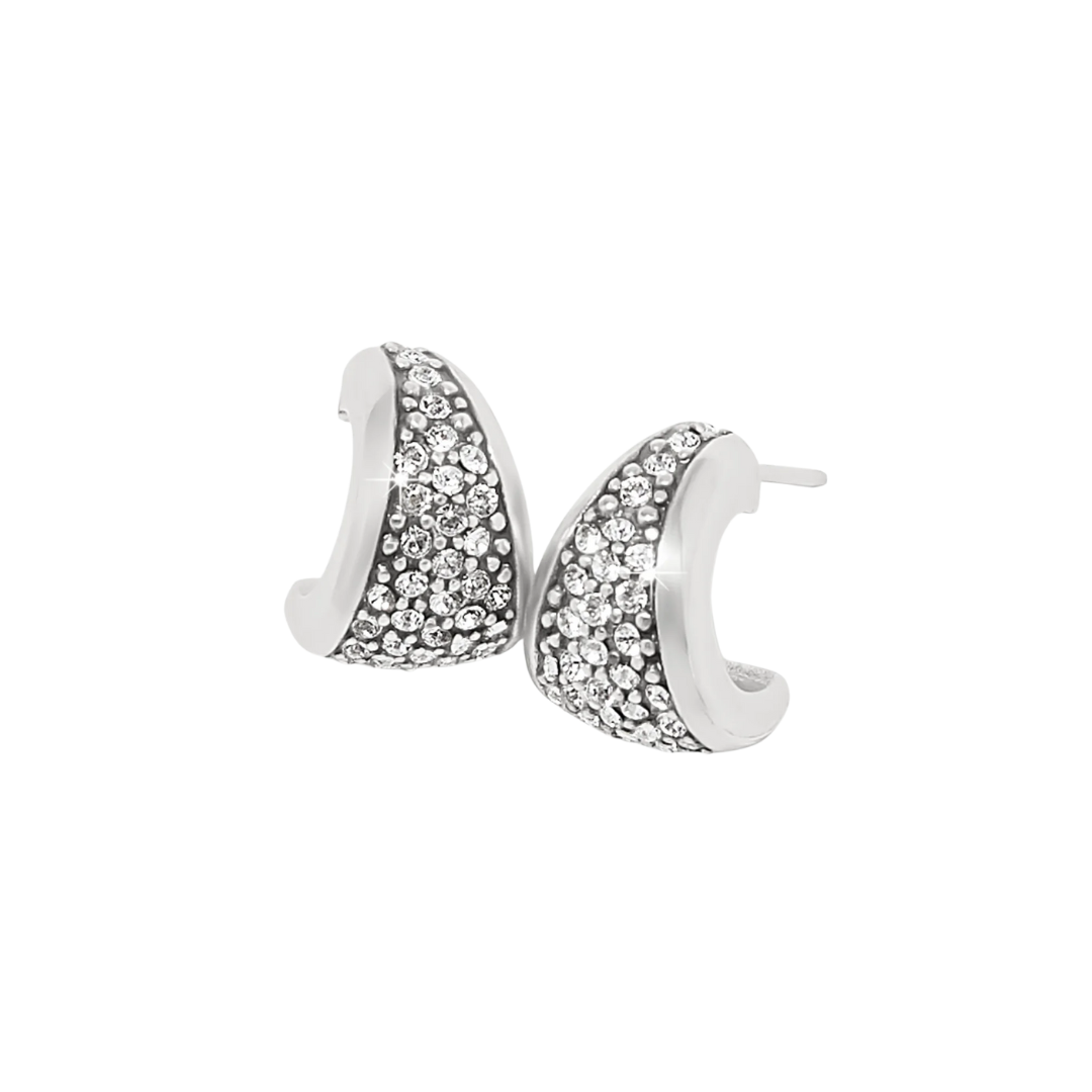 Brighton Women's Meridian Small Hoop Grey Earrings