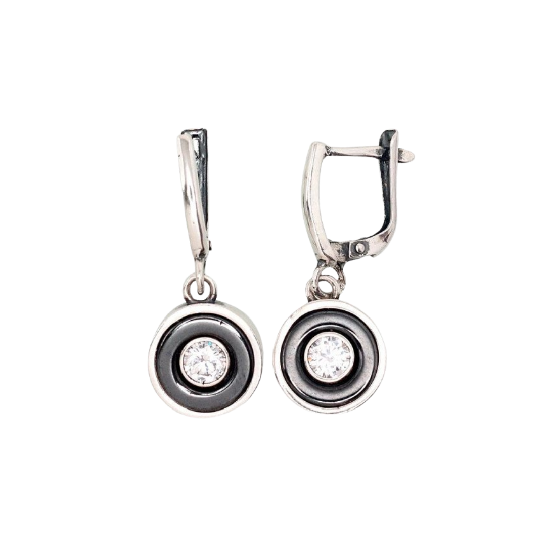 Brighton Women's Meridian Eclipse Post Grey Earrings