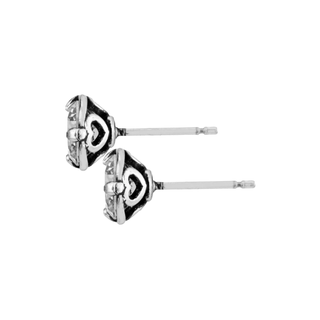 Brighton Women's Brilliance 7MM Grey Earrings