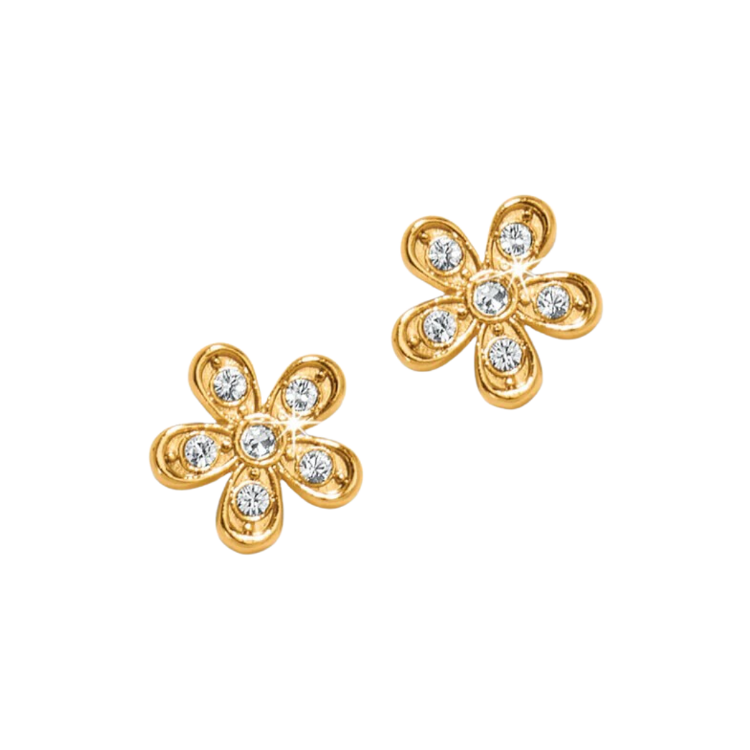 Brighton Women's Enchanting Flower Post Gold Earrings