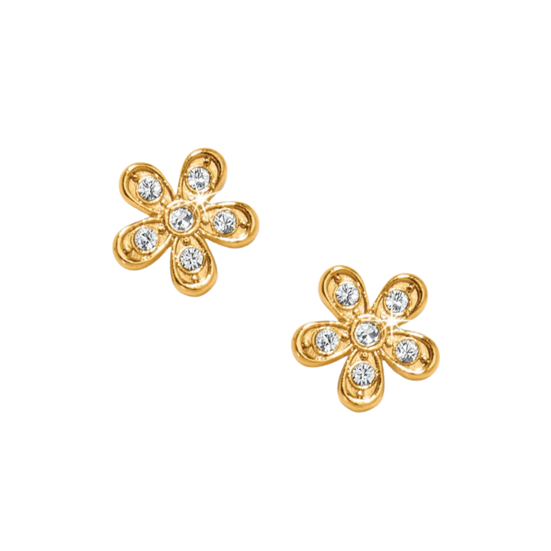 Brighton Women's Enchanting Flower Post Gold Earrings