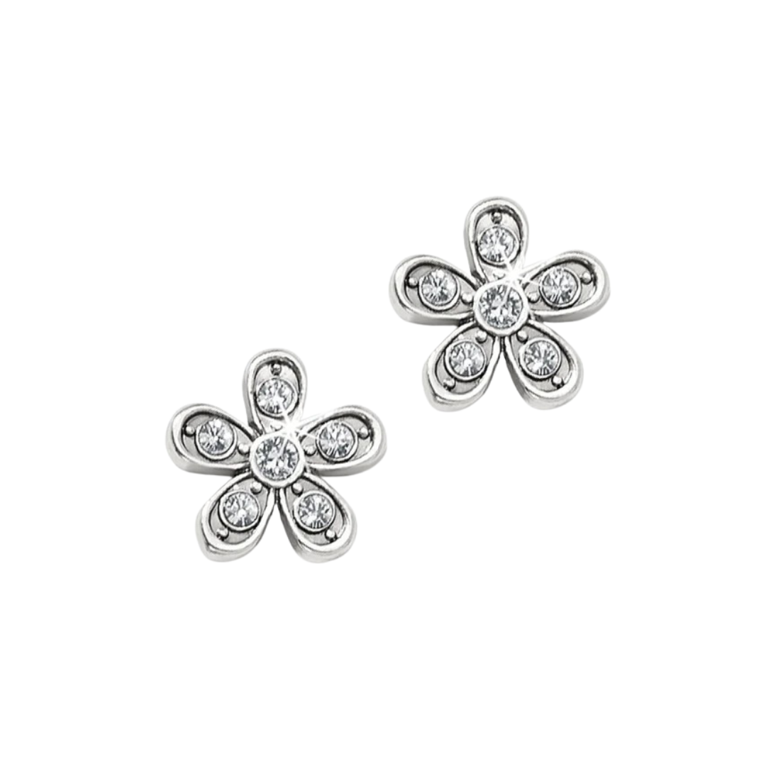 Brighton Women's Enchanting Flower Post Silver Earrings