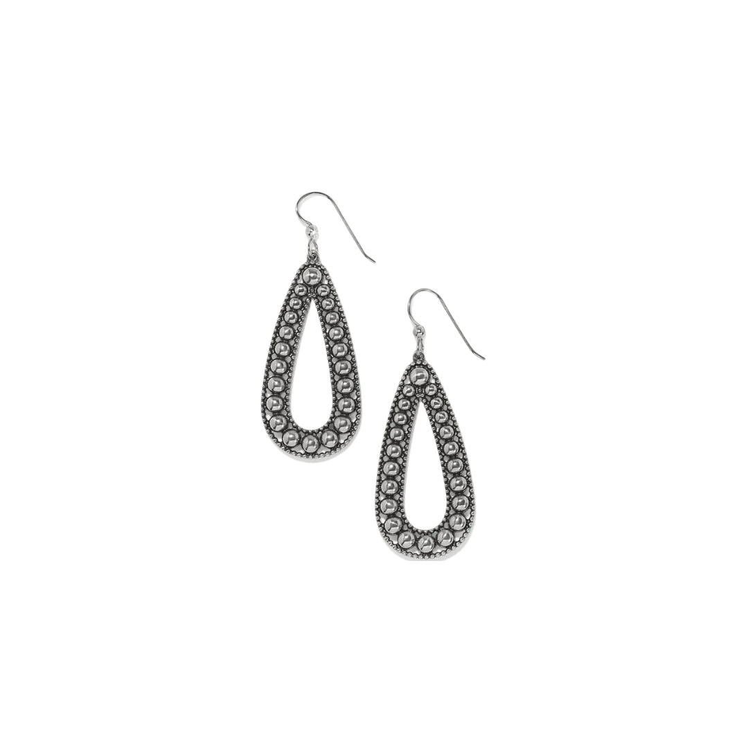 Brighton Women's Pretty Tough Pierced Tear Drop Silver Earrings
