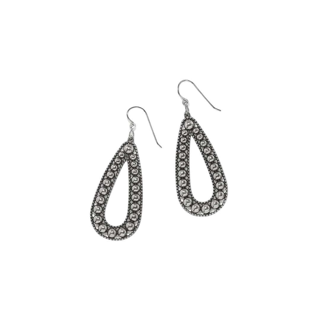 Brighton Women's Pretty Tough Pierced Tear Drop Silver Earrings