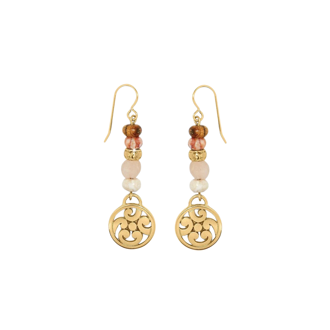 Brighton Women's Contempo Playa Rosa French Wire Pink Earrings