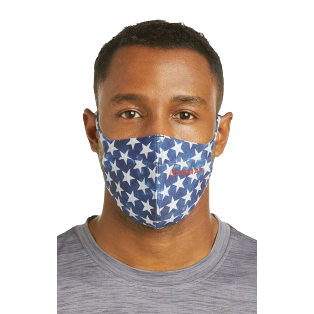 Ariat Unisex Stars Face Blue Mask