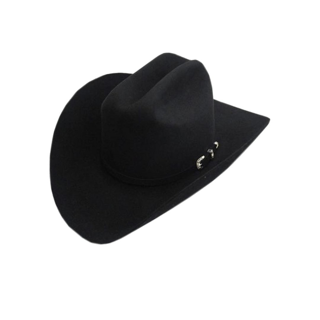 Milano Men's 10x Oro Negro Fur Felt Black Hat