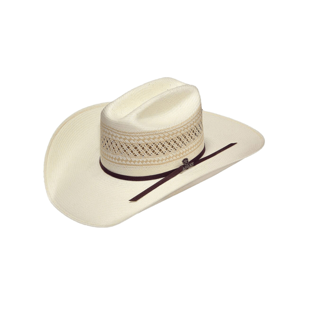 Ariat Men's 20x Ivy 2 Cord Double S Straw Natural Hat