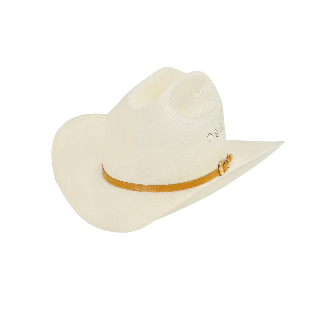 Milano Men's Larry Mahan's Straw White Hat