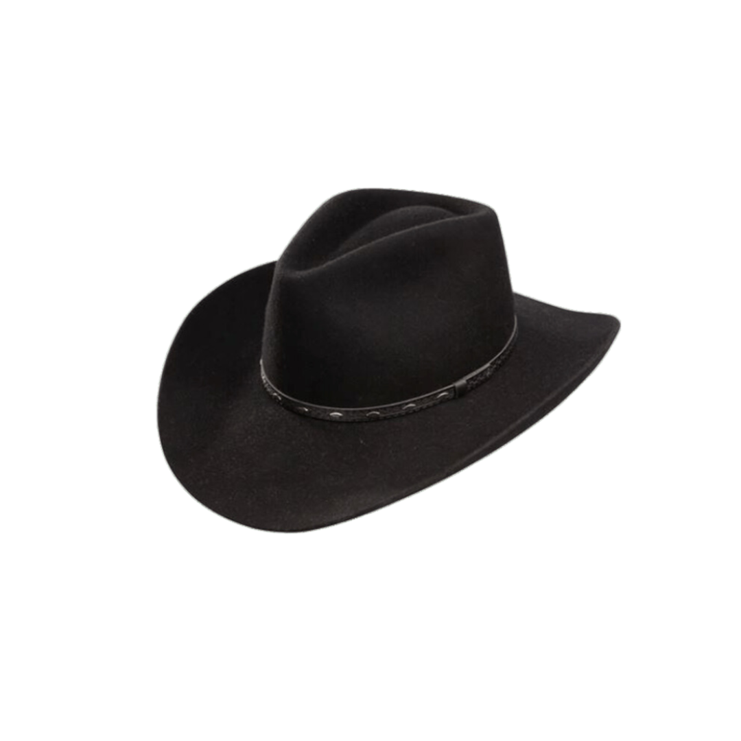 Resistol Men's 3x Briscoe Wool Felt Black Hat
