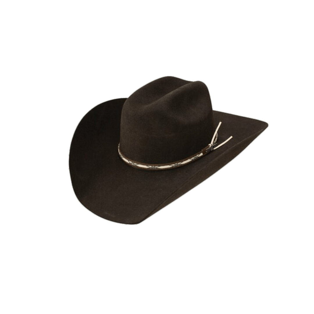 Resistol Men's 4x Amarillo Sky Chocolate Wool Felt Black Hat