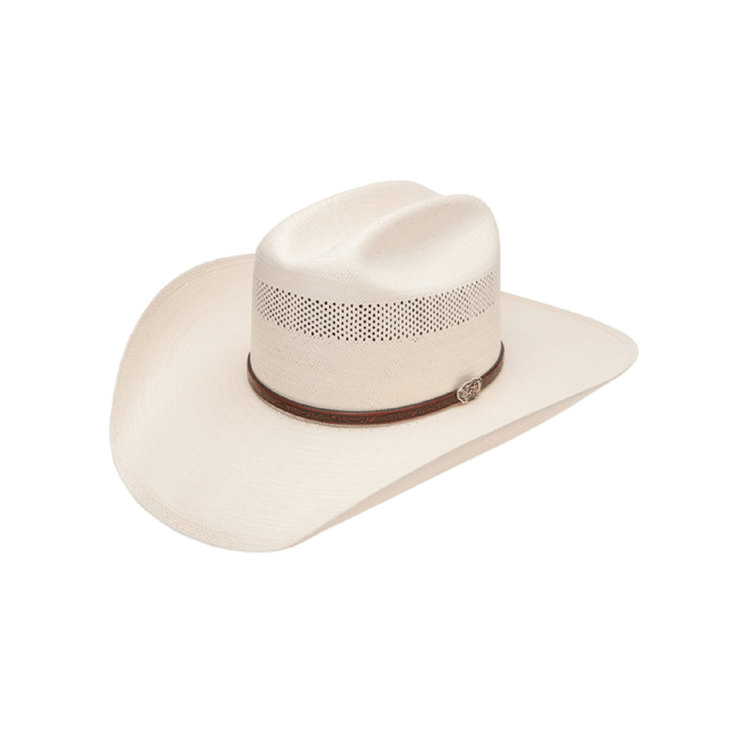 Resistol Men's 10x Cross Tie Straw Natural Light Brown Hat