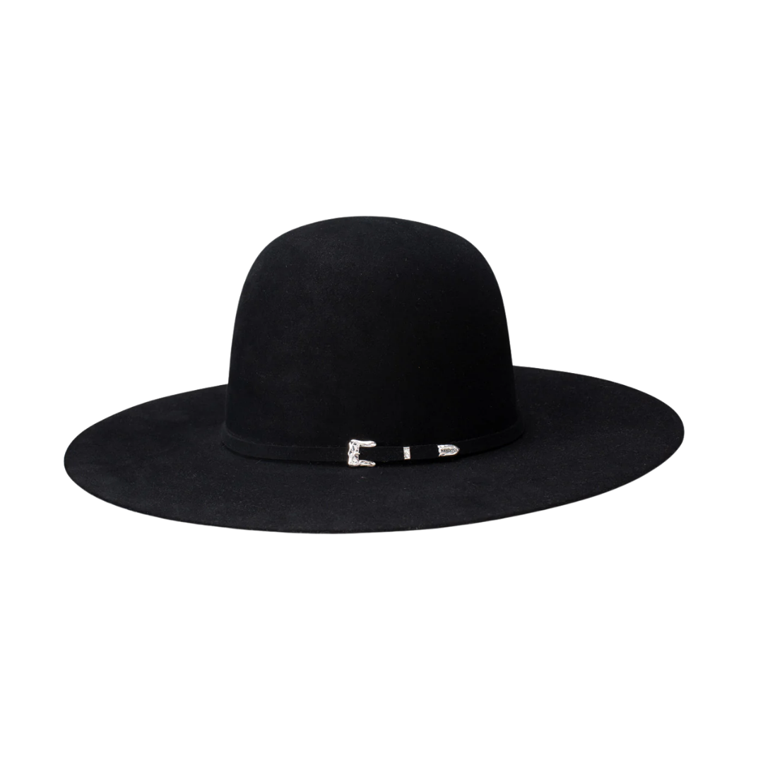 Resistol Hats Men's 20X Open Crown Black Hat