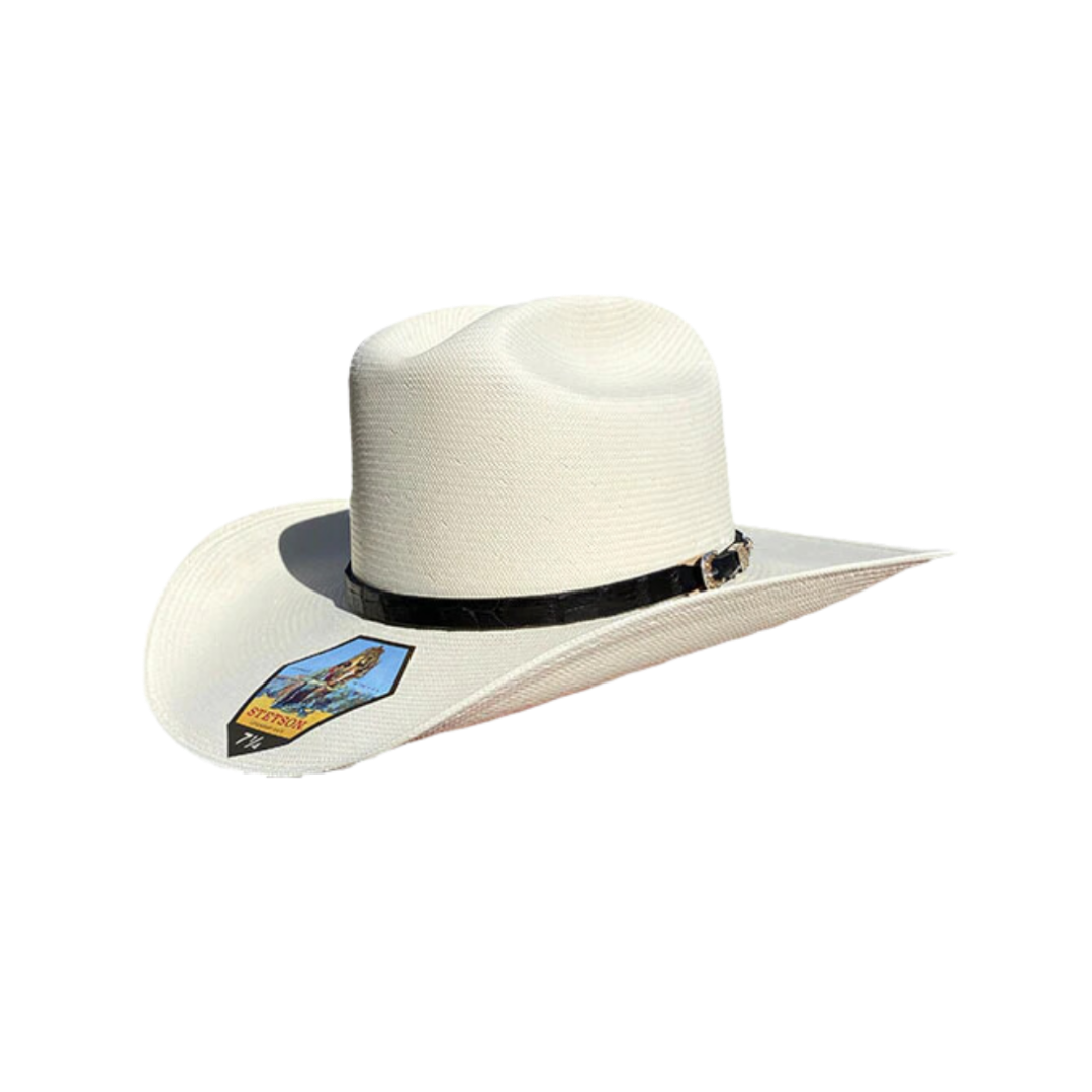 Stetson Men's 5000x El Jefe Band Straw White Hat