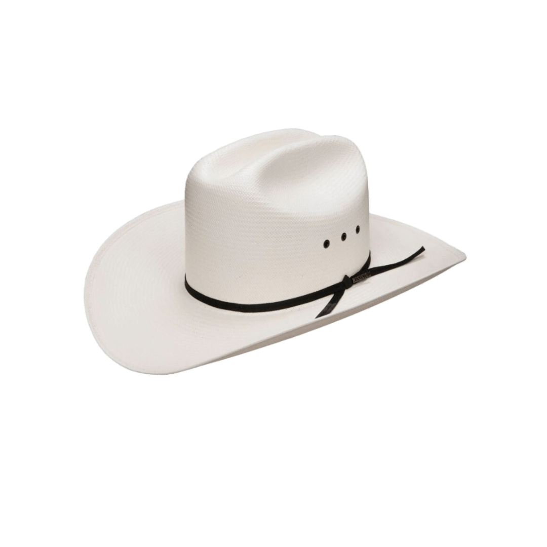 Resistol Men's Long Oval White Straw Hat - 10X Quality
