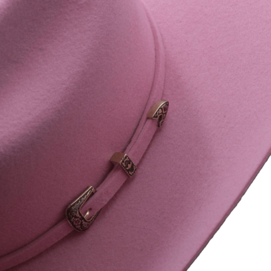 Pro Hats Women's Pink Stockyard Precreased Cowboy Hat