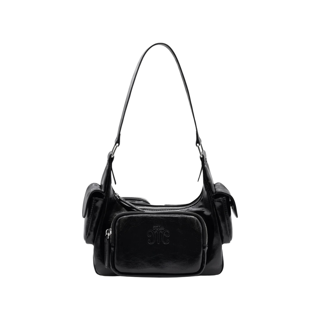 Miss Me Women's Jet Set Utility Black Shoulder Bag