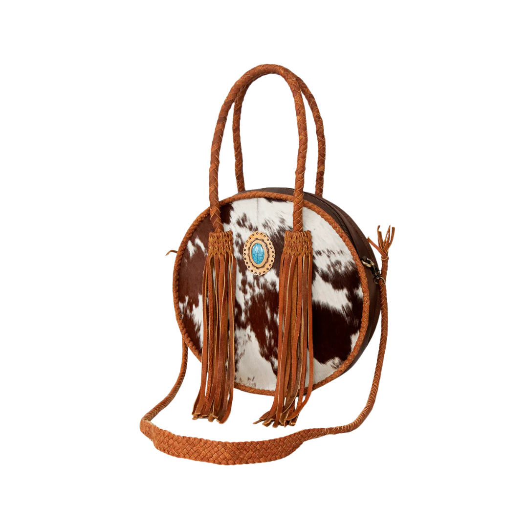 American Darlin Women's Leather Western Brown Bag