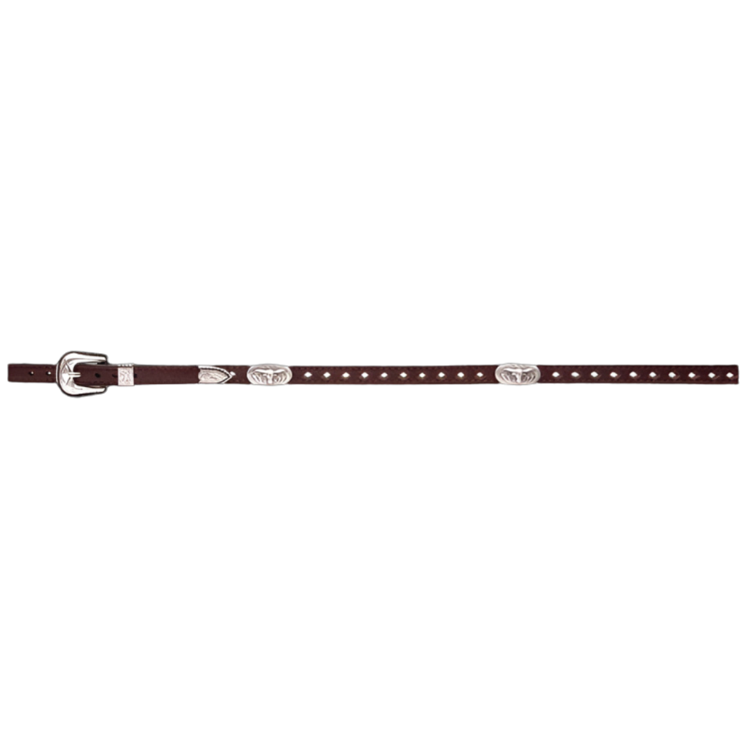 3D Belt Men's Longhorn Brown Hatband
