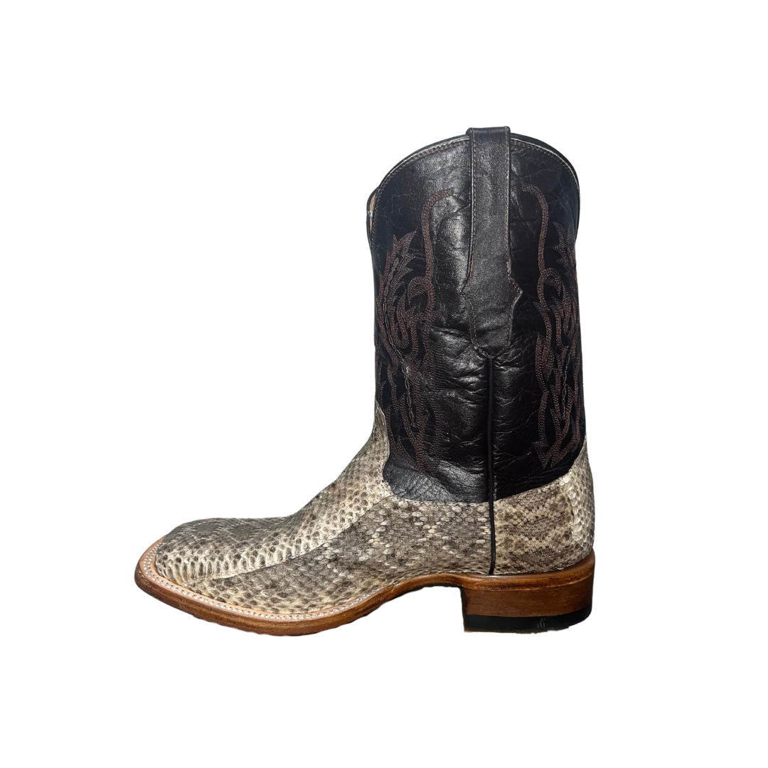 Boot Jack Men's Rattle Dark Brown Snake Boots