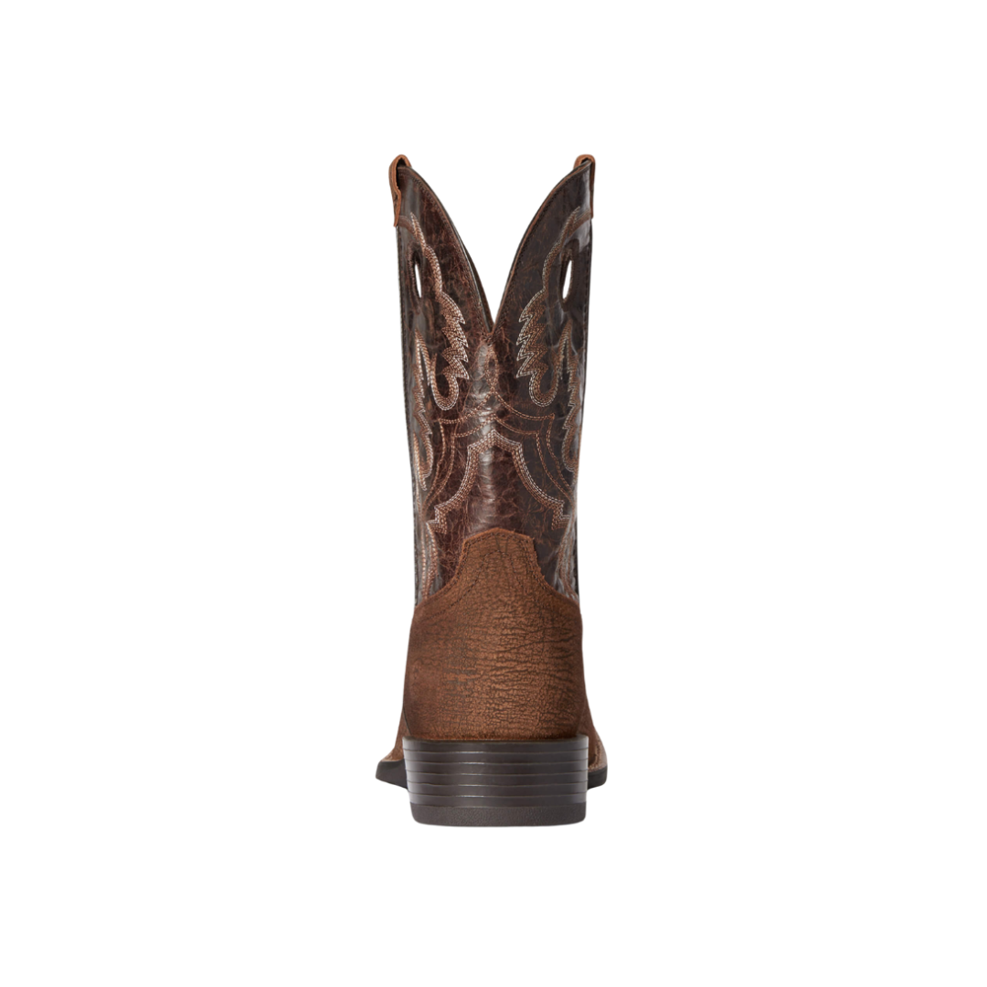 Ariat Men's Sport Buckout Cowboy Rough Brown Boots