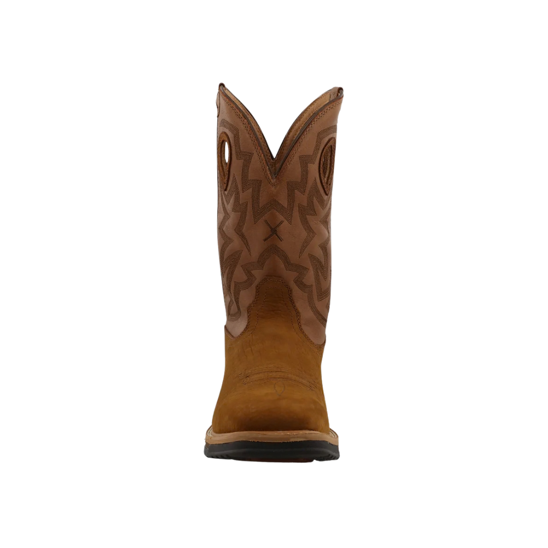 Twisted X Men's 12 Lite Cowboy Work Composite Brown Boots