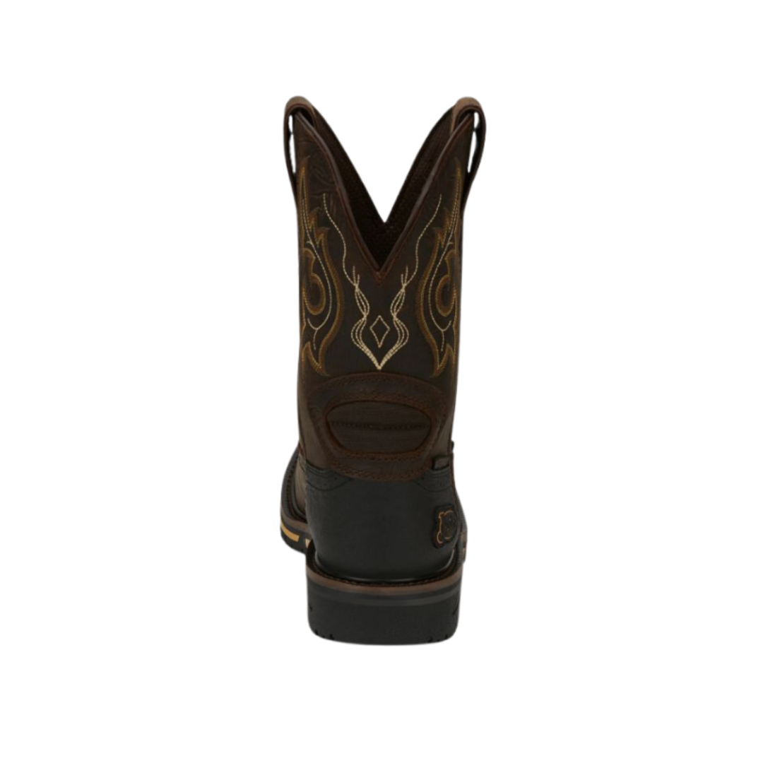 Justin Men's Composite Work Toe Rustic Brown Boots