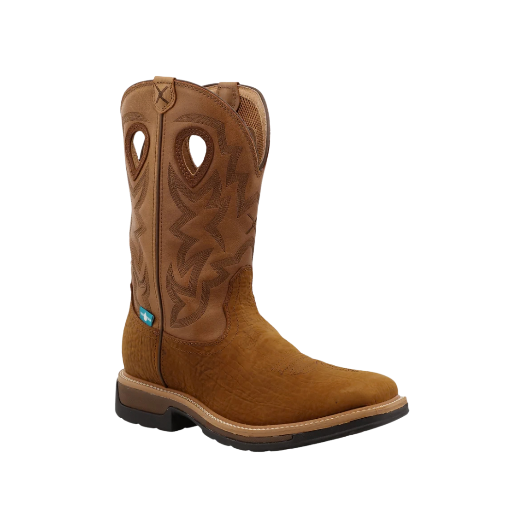 Twisted X Men's 12 Lite Cowboy Work Composite Brown Boots