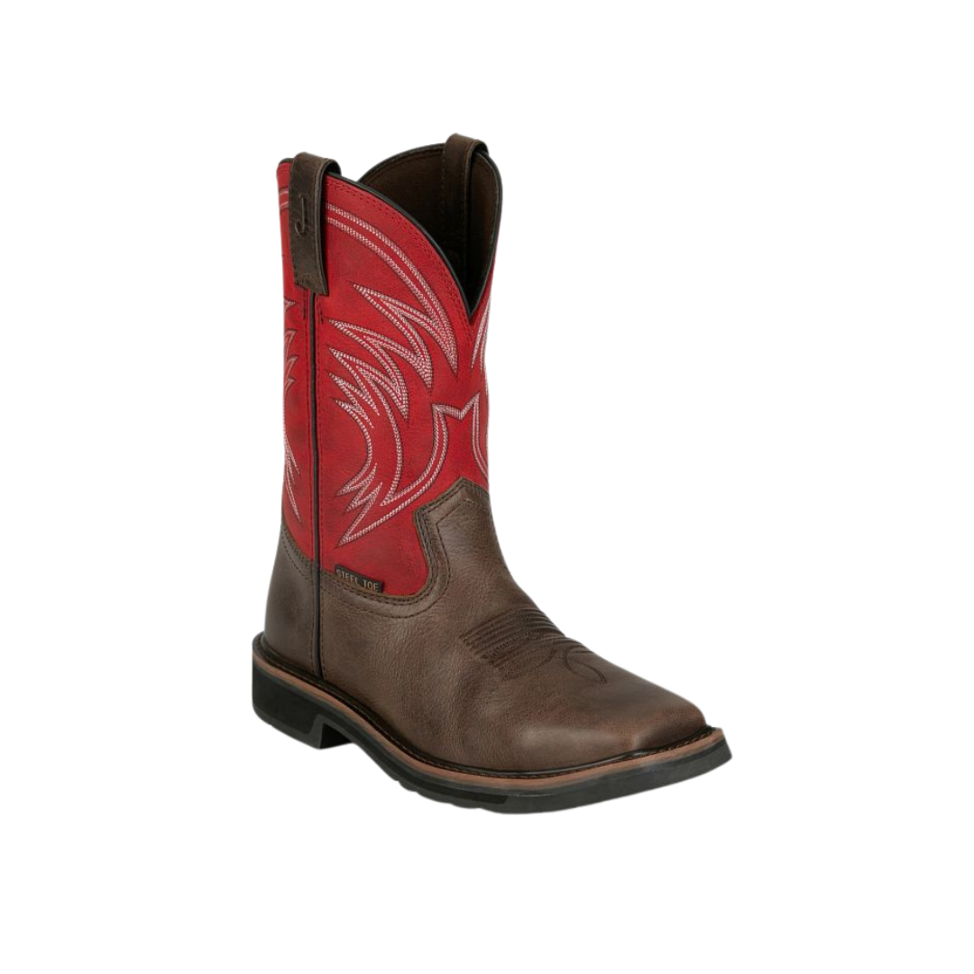 Justin Men's Apprentice 11 Steel Toe Coffee Boots