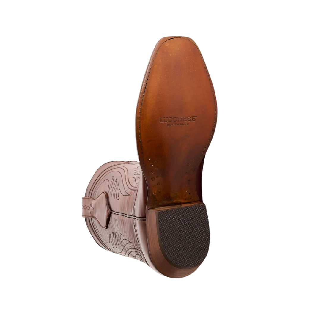 Lucchese Men's San Antonio Cowboy Tan Boots