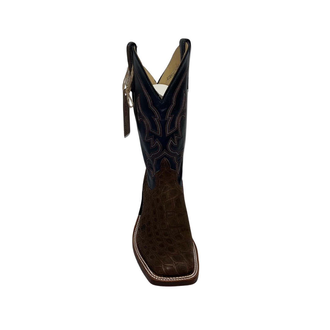Anderson Bean Men's Chocolate Alligator Boots