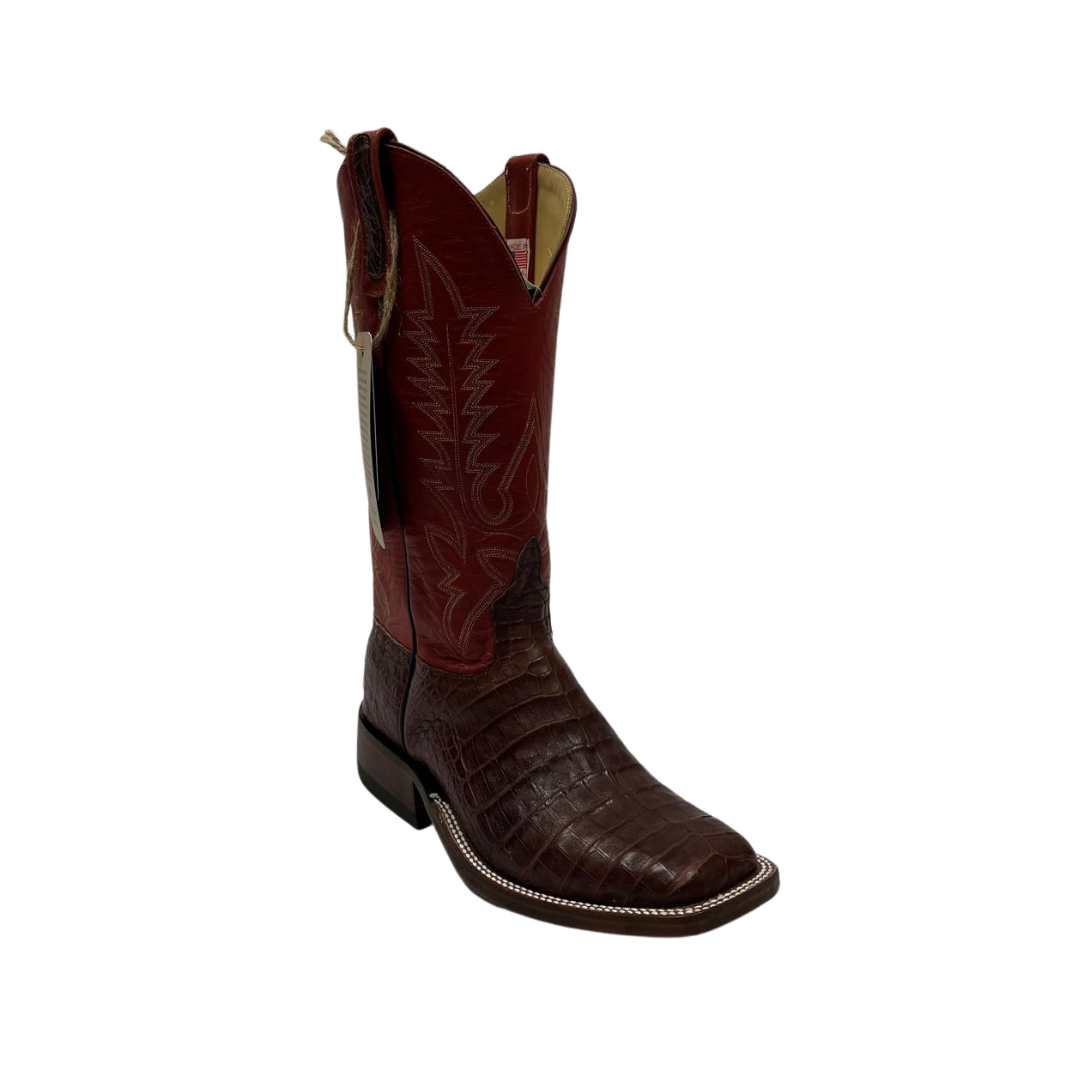 Anderson Bean Men's Tobacco Caiman Belly Boot