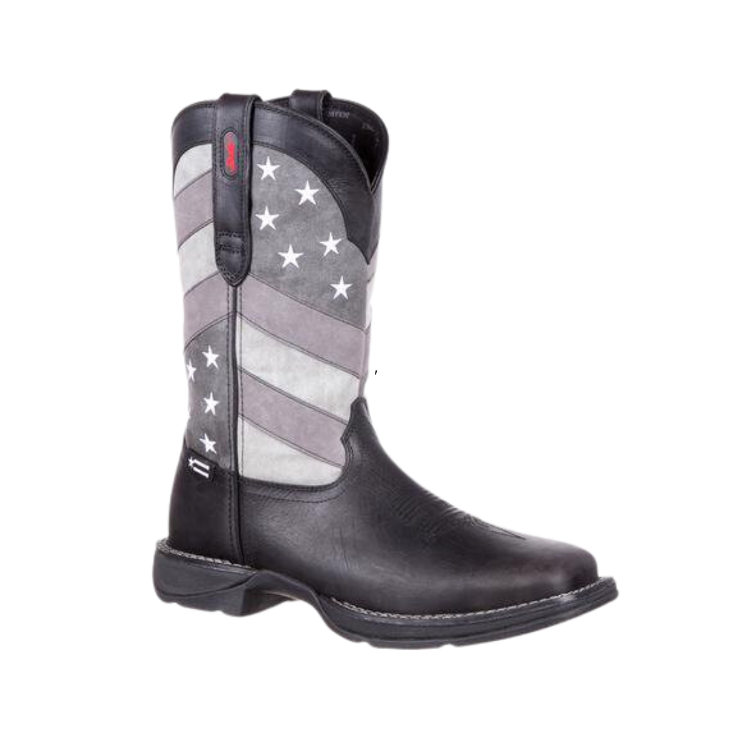 Durango Men's Rebel Faded Flag Black Boots
