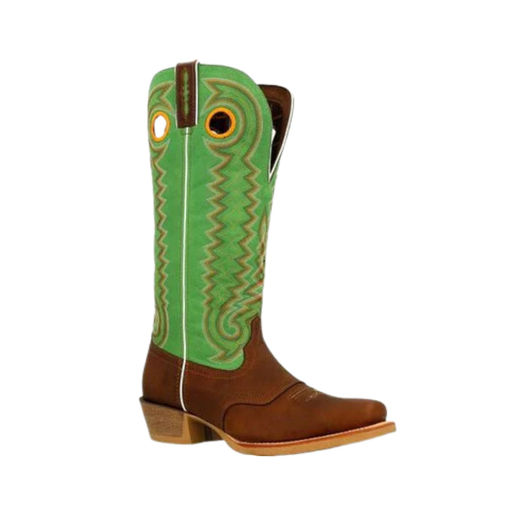 Rocky Men's Brown Buckaroo Western Saddle Boot