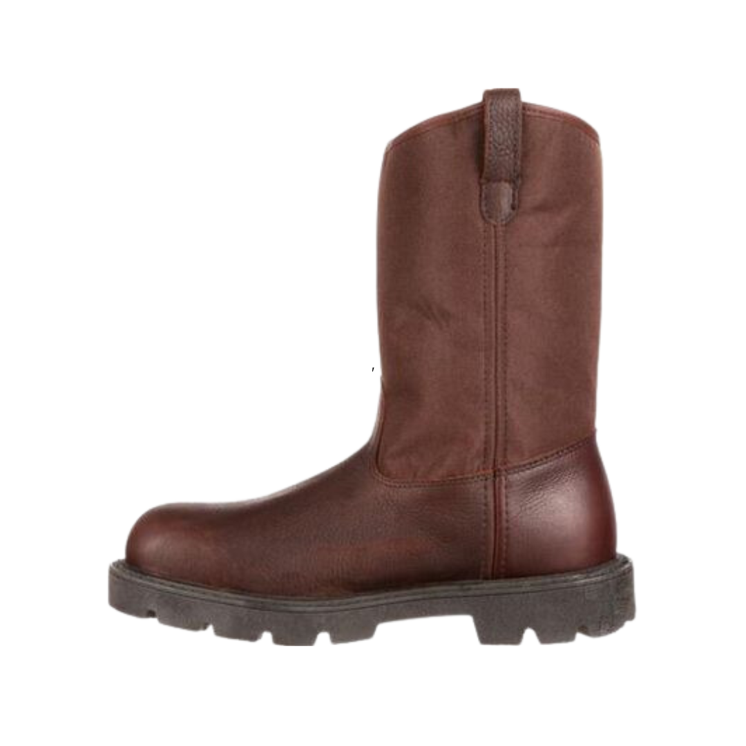 Rocky Boot Men's Georgia Homeland Steel Toe WP Wellington Brown Boots