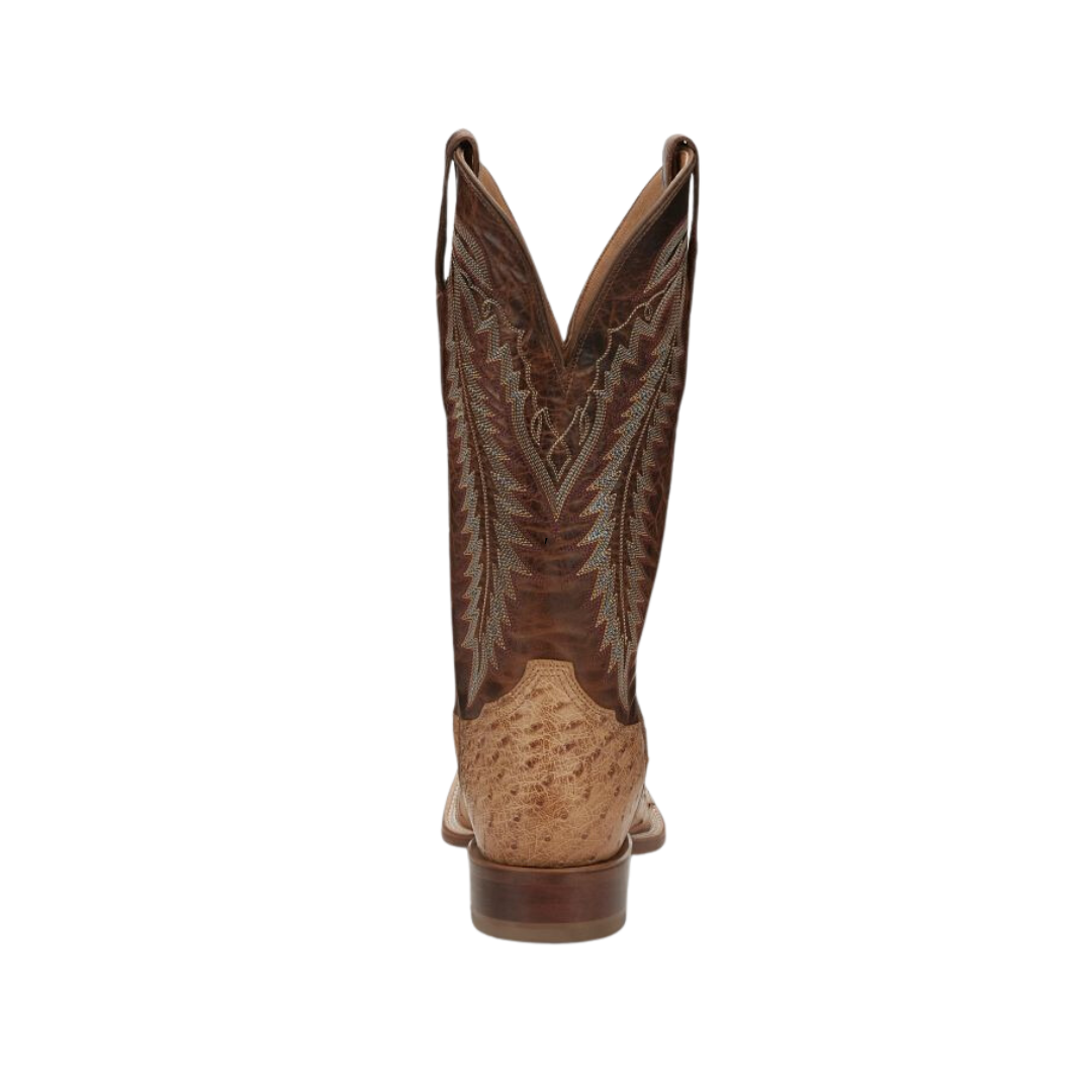 Tony Lama Men's Felix Full Quill Ostrich Tan Boots